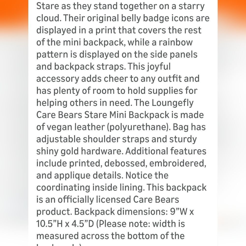 Care Bears Rainbow Bears‎ Backpack - Picture 9 of 9